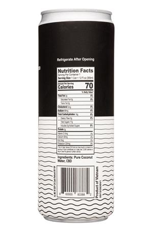 100 Coconuts: 100Coconuts-12oz-2021-CocoWaterCBD-Facts