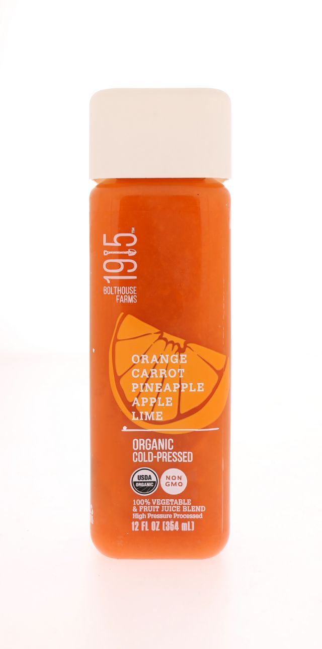 1915 Cold-pressed Organic Juice: BF1915_Orange Front