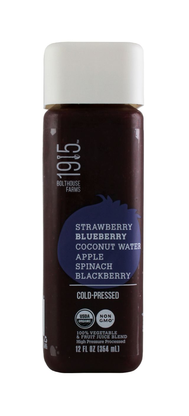 1915 Cold-pressed Organic Juice: BF1915 StrawBlue Front