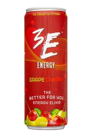 3E Energy: 3EEnergy-12oz-2023-EnergyElixer-GrapeCherry-Front