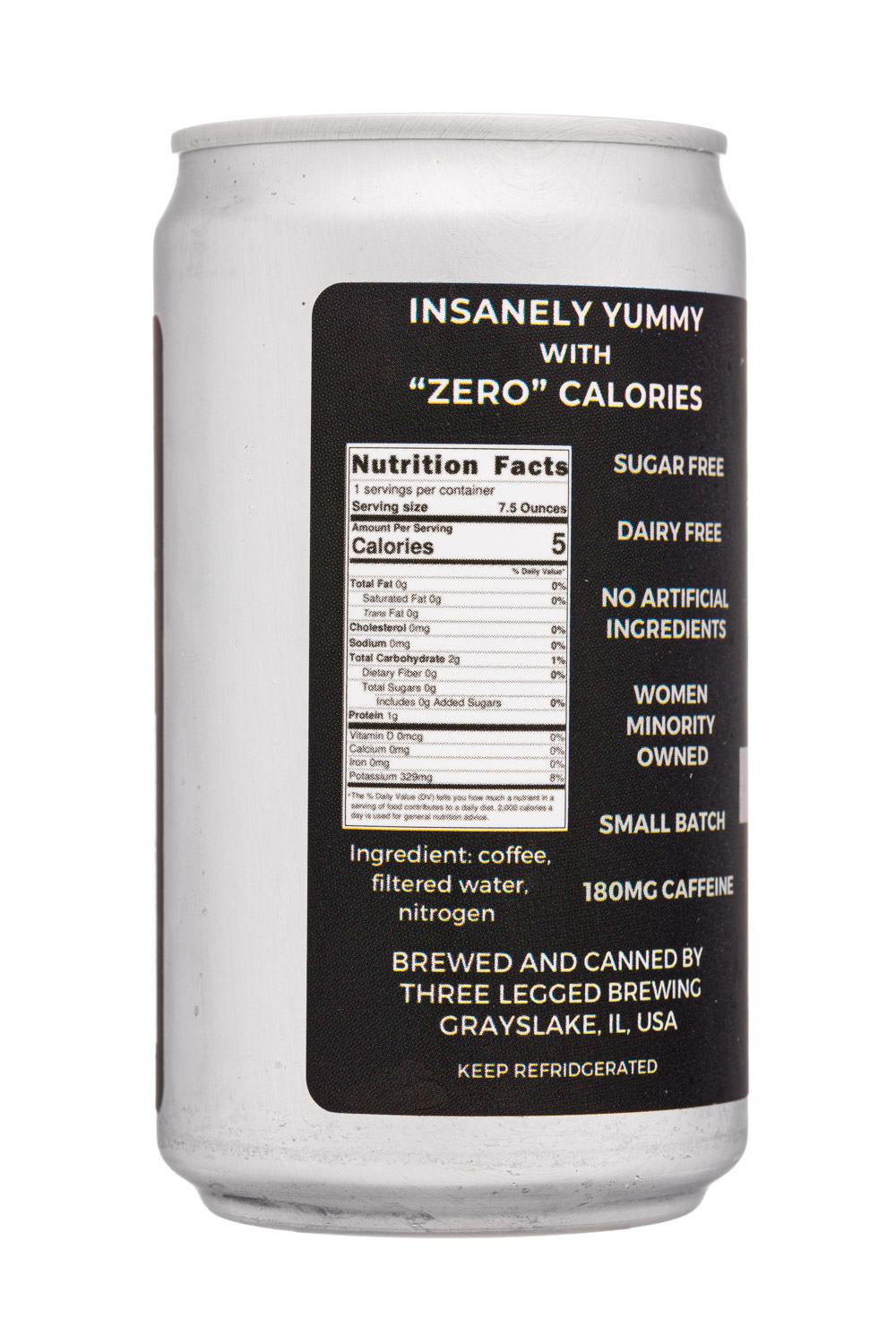 3LB: 3LB-12oz-2023-NitroColdBrew-BlackUnsweet-Facts