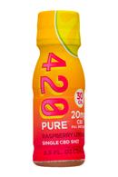 420 Pure: 420Pure-3oz-CBDShot-RaspLemonade-Front