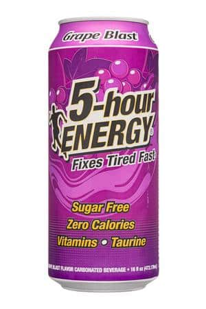 5-Hour Energy: 5HourEnergy-16oz-2024-Energy-GrapeBlast-Front