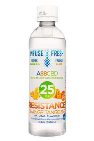 A88CBD: Alkaline88-16oz-2022-HempWater-OrangeTangerine-Front