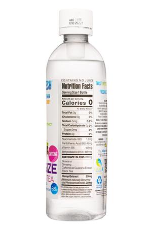 A88CBD: Alkaline88-16oz-2022-HempWater-BerryBlackTea-Facts