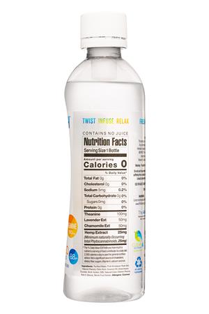 A88CBD: Alkaline88-16oz-2022-HempWater-PeachMango-Facts