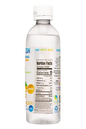 A88CBD: Alkaline88-16oz-2022-HempWater-GrapefruitGinger-Facts