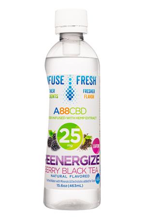 A88CBD: Alkaline88-16oz-2022-HempWater-BerryBlackTea-Front