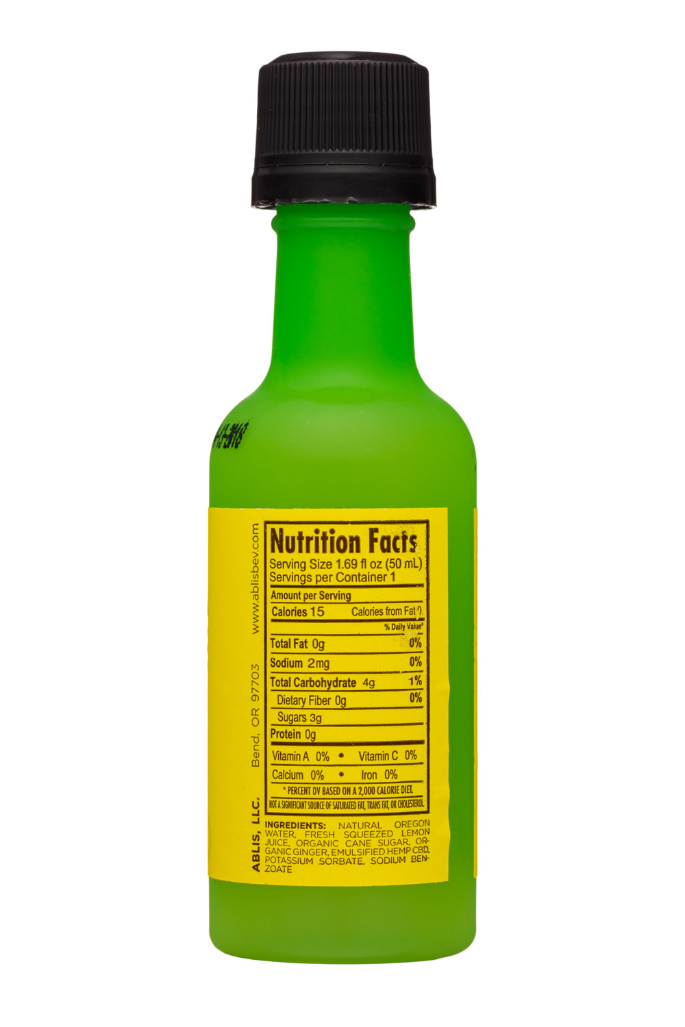 Ablis: Ablis-2oz-CBDShot-LemonGinger-Facts