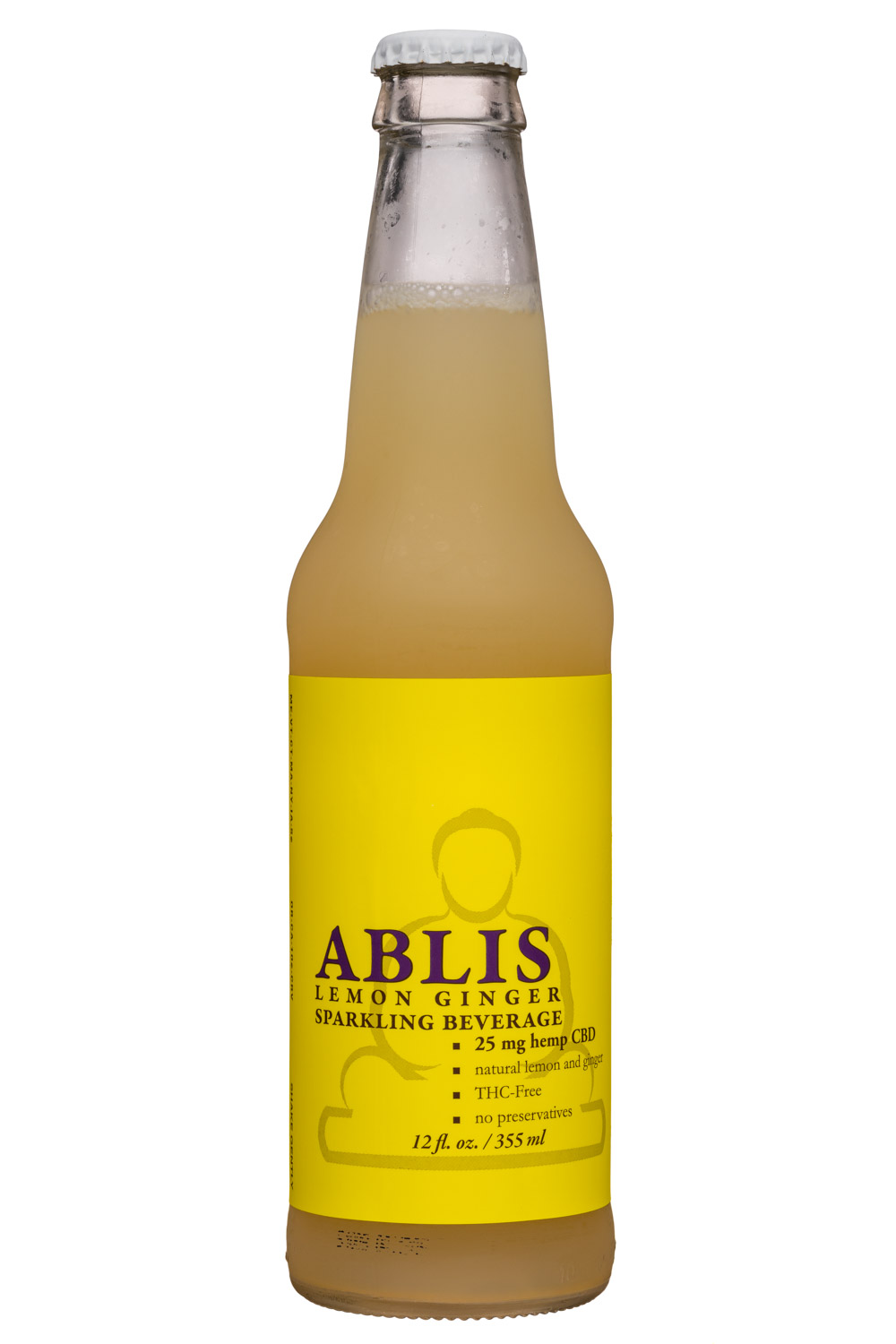 Ablis: Ablis-12oz-Sparkling-CBD-LemonGinger-Front