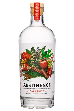 Abstinence Non-Alcoholic Spirits: Abstinence-750ml-2022-NASpirit-CapeSpice-Front
