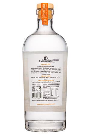 Abstinence Non-Alcoholic Spirits: Abstinence-750ml-2022-NASpirit-CapeCitrus-Facts