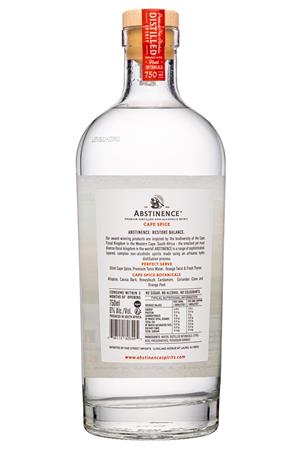Abstinence Non-Alcoholic Spirits: Abstinence-750ml-2022-NASpirit-CapeSpice-Facts
