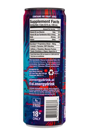Ai Energy: AiEnergy-12oz-2025-Supplement-BlueRasp-Facts