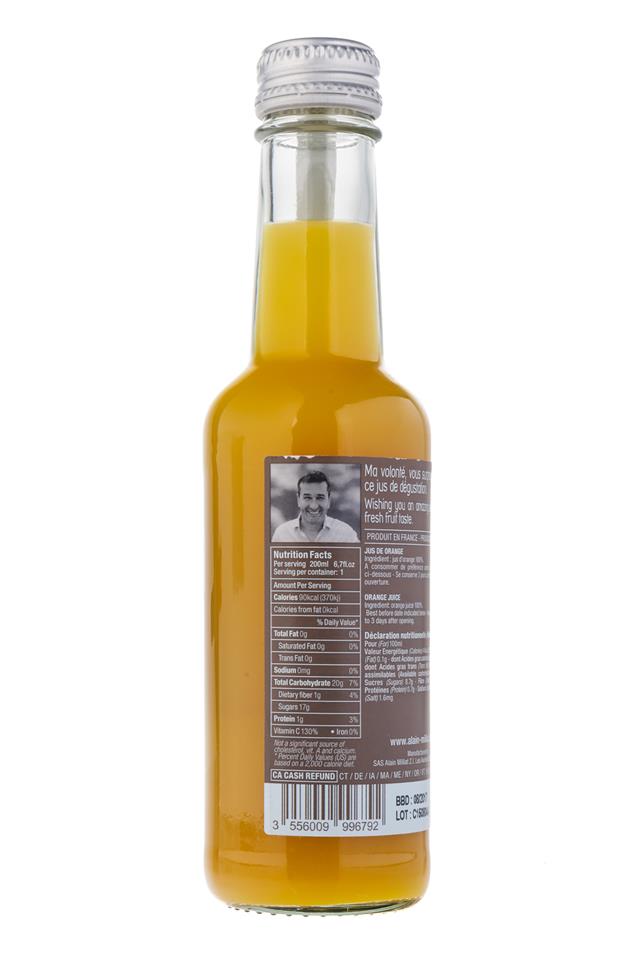 Alain Milliat: AlainMilliat-OrangeJuice-Facts