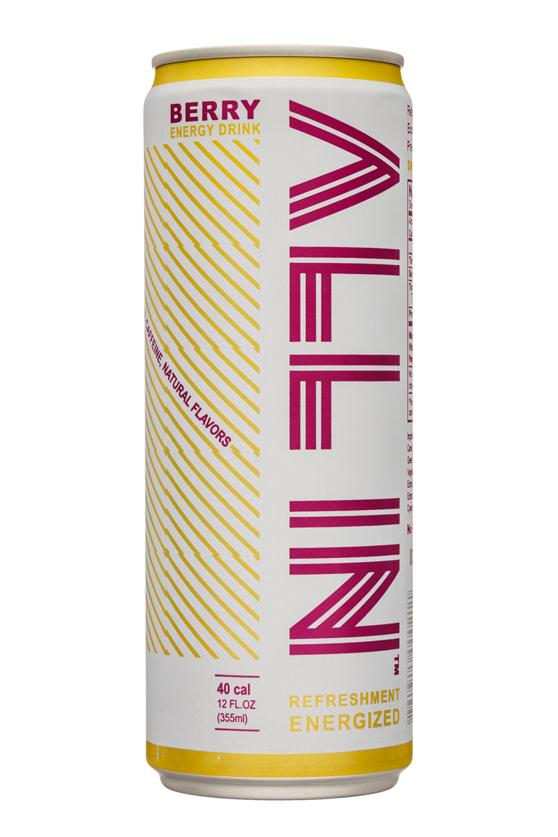 All In: Allin-12oz-EnergyDrink-Berry-Front