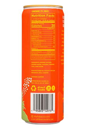Alldae Cascara: AllDae-12oz-2021-Cascara-Pineapple-Facts