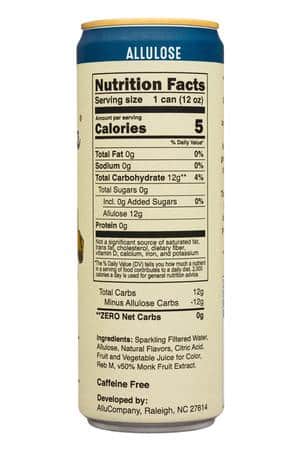 AlluSoda: AlluSoda-12oz-2024-ZeroSugar-GingerAle-Facts
