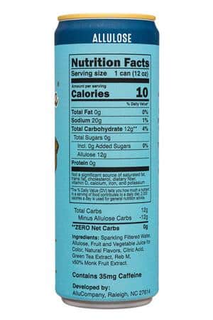 AlluSoda: AlluSoda-12oz-2024-ZeroSugar-CraftCola-Facts