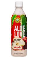 Aloe Love: AloeLove-17oz-Juice-Apple-Front