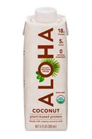 Aloha: Aloha-11oz-PlantProtein-Coconut-Front