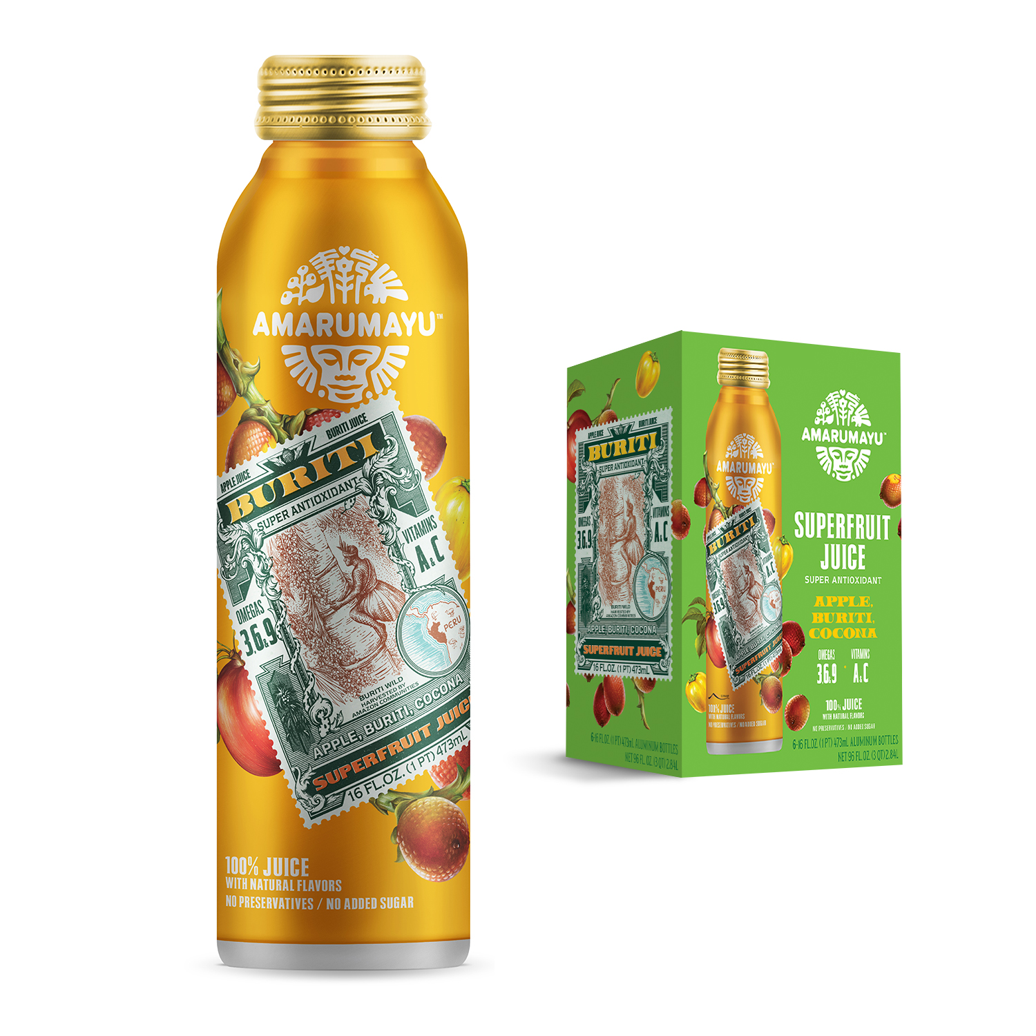 AMARUMAYU Superfruit Juices : Photo of Apple, Buriti, Cocona - AMARUMAYU Superfruit Juices  (uploaded by company)