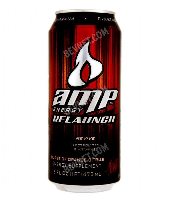 Relaunch (2008) | AMP Energy Drink | BevNET.com Product Review ...