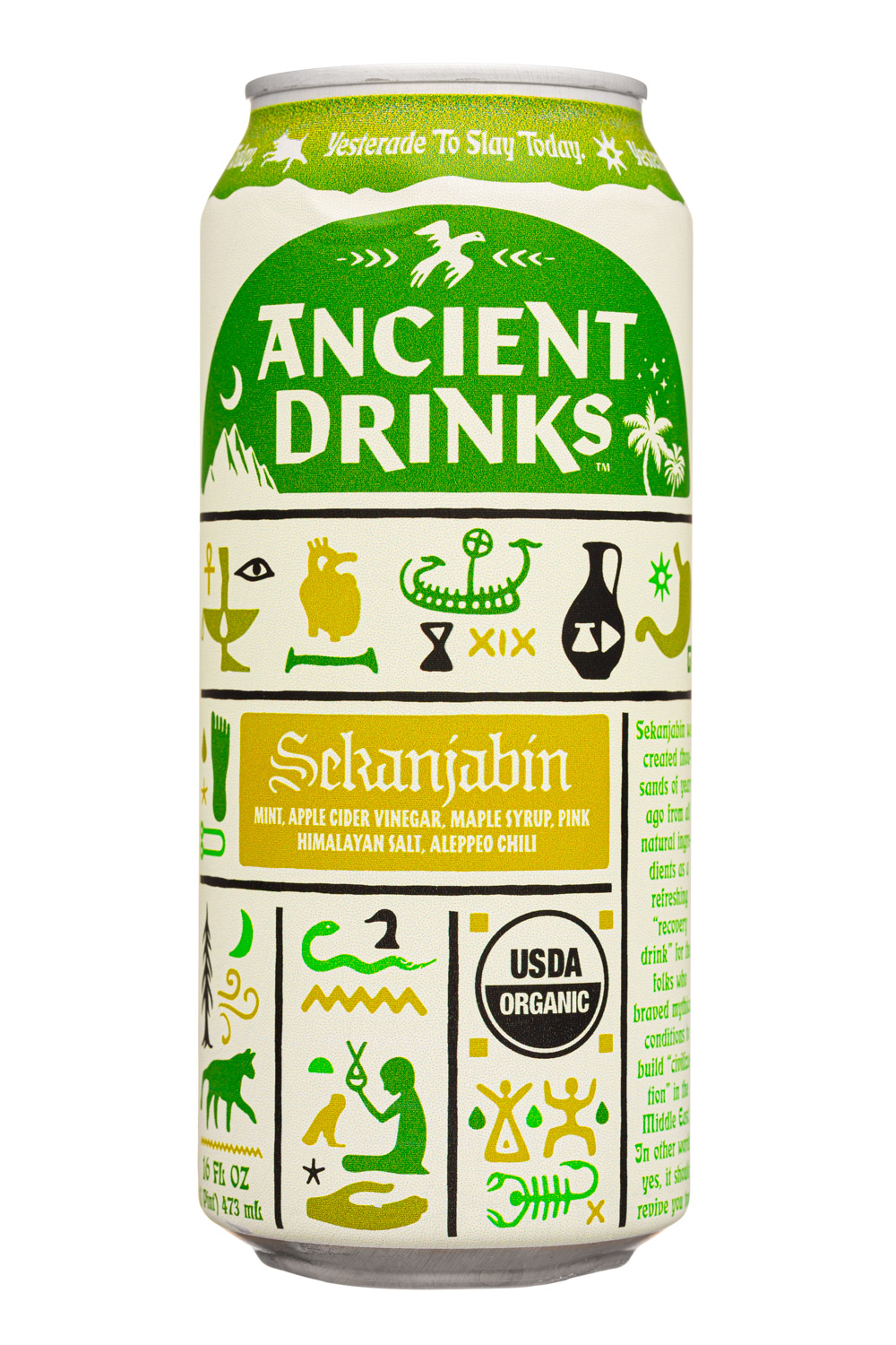 Ancient Drinks: AncientDrinks-16oz-2024-Sekanjabin-Front