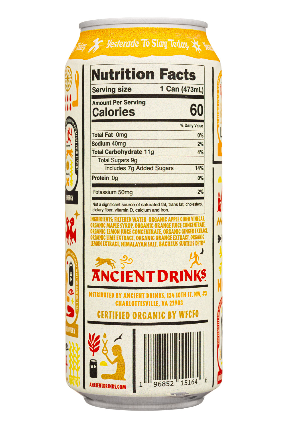 Ancient Drinks: AncientDrinks-16oz-2024-Switchel-Facts