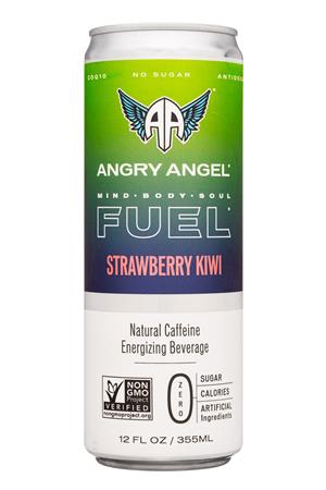 Angry Angel: AngryAngel-12oz-2022-Fuel-StrawbKiwi-Front