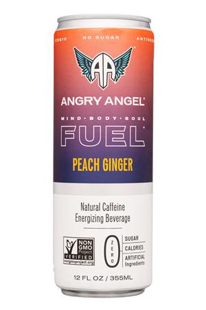 Angry Angel: AngryAngel-12oz-2022-Fuel-PeachGinger-Front