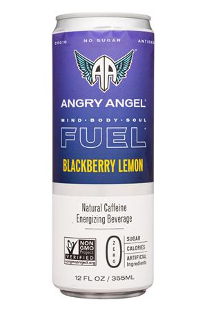 Angry Angel: AngryAngel-12oz-2022-Fuel-BlackberryLemon-Front