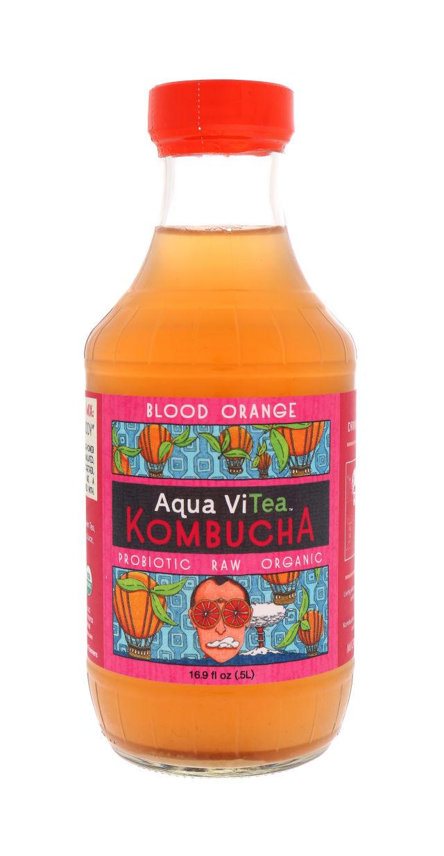 Aqua ViTea Kombucha: BloodOrange Front