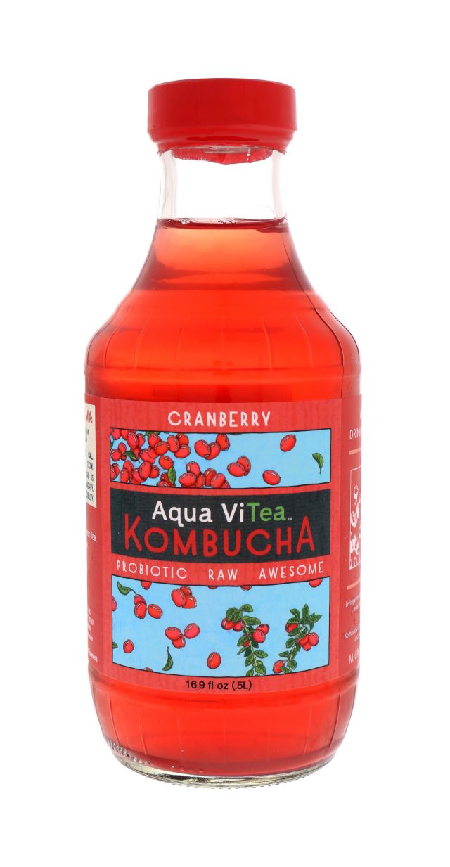 Aqua ViTea Kombucha: Cranberry Front