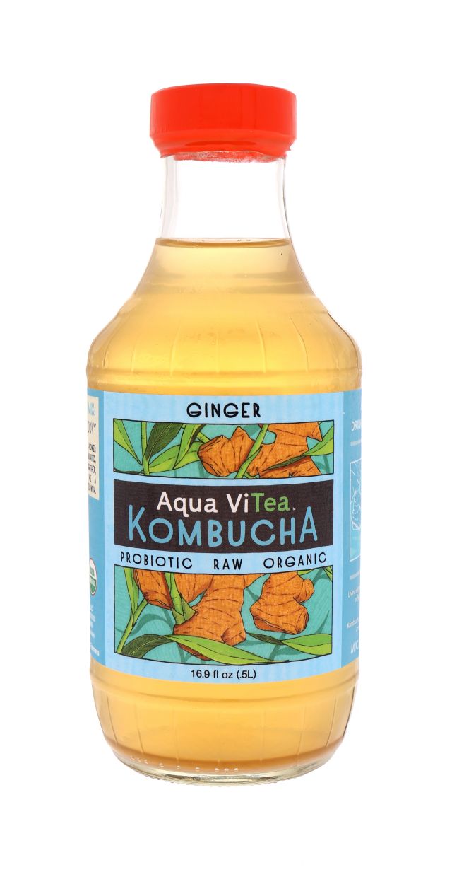 Aqua ViTea Kombucha: Ginger Front