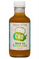 Aqua ViTea Kombucha: 16oz-25CBD-Kombucha-GreenTea-Front