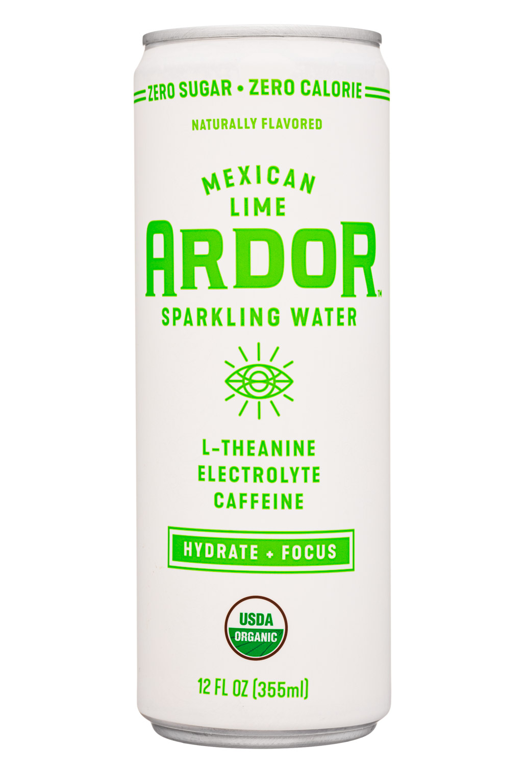 Ardor Sparkling WATER: Ardor-12oz-2021-Sparkling-MexicanLime-Front