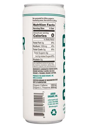 Ardor Sparkling WATER: Ardor-12oz-2021-Sparkling-CucumberMint-Facts
