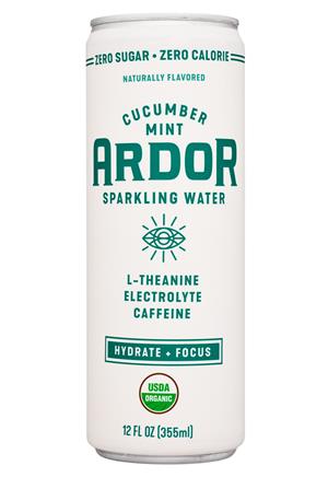 Ardor Sparkling WATER: Ardor-12oz-2021-Sparkling-CucumberMint-Front