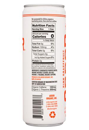Ardor Sparkling WATER: Ardor-12oz-2021-Sparkling-PinkGrapefruit-Facts
