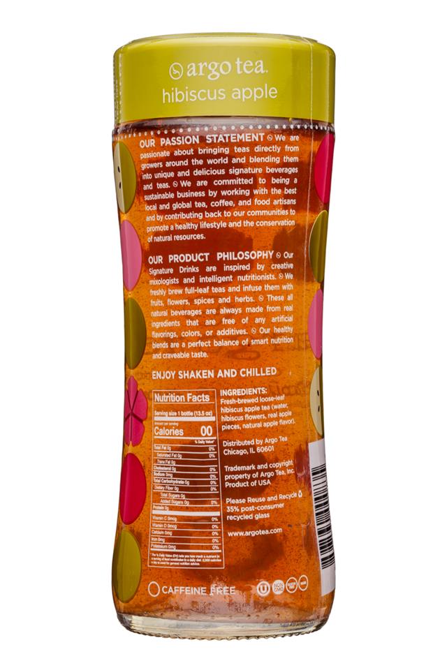 Argo Tea: ArgoTea-14oz-HibiscusApple-Facts