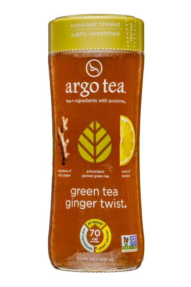 Argo Tea: ArgoTea-14oz-GreenTeaGingerTwist-Front