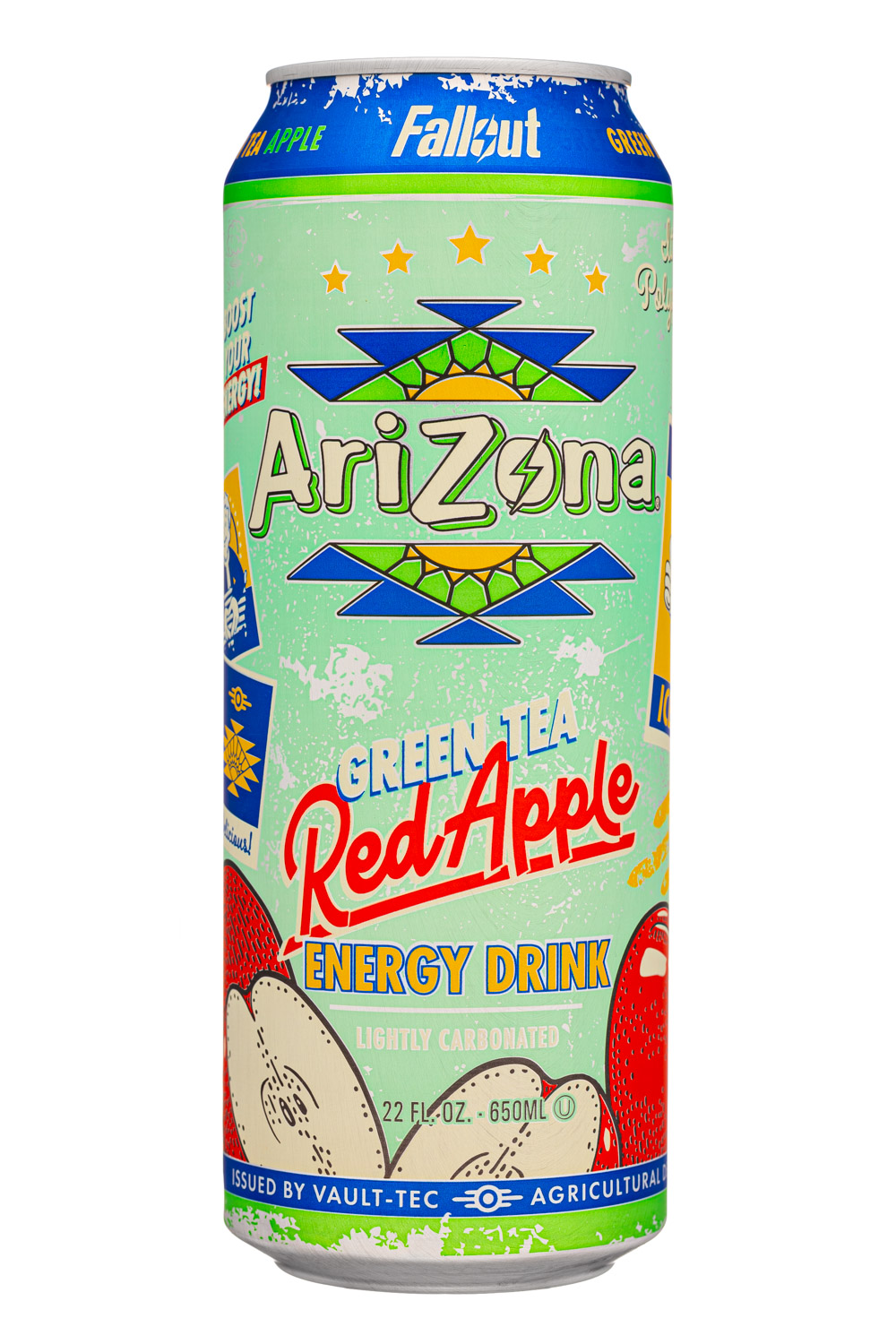 AriZona : Arizona-16oz-2024-GreenTeaEnergy-RedApple-Front