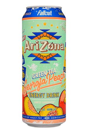 AriZona : Arizona-16oz-2024-GreenTeaEnergy-GeorgiaPeach-Front