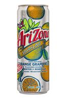 AriZona : Arizona-12oz-SparklingWaterMinerals-OrangeGrapefruit-Front