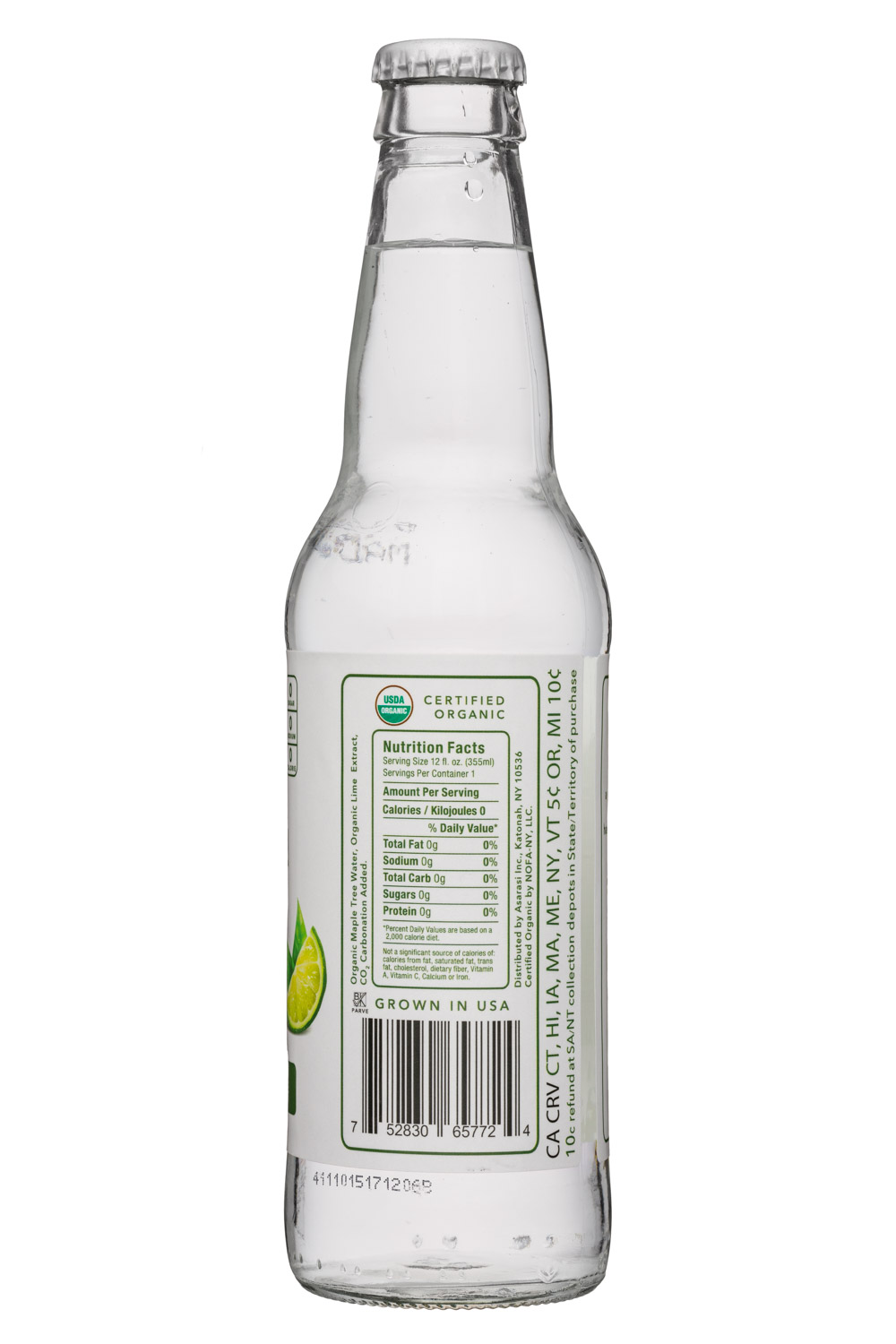 Asarasi: Asarasi-12oz-TreeWater-Lime-Facts