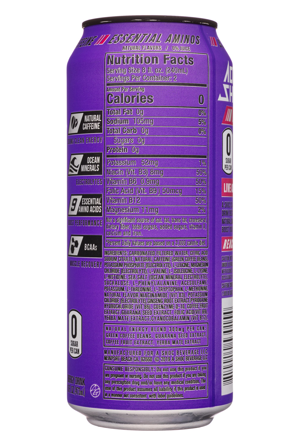 Ashoc: AShoc-16oz-SmartEnergy-07-AcaiBerry-Facts