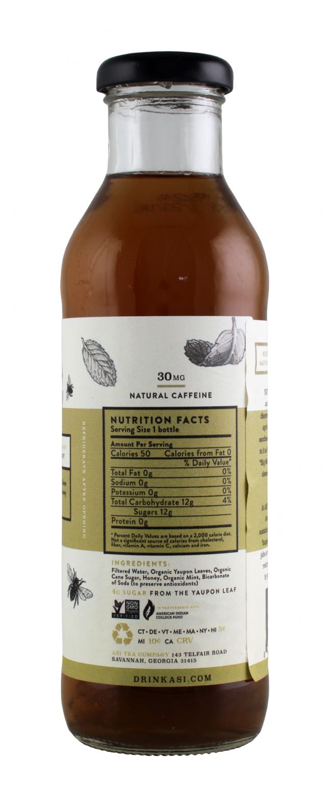 Asi Yaupon Tea: ASI HoneyBlossomMint Facts