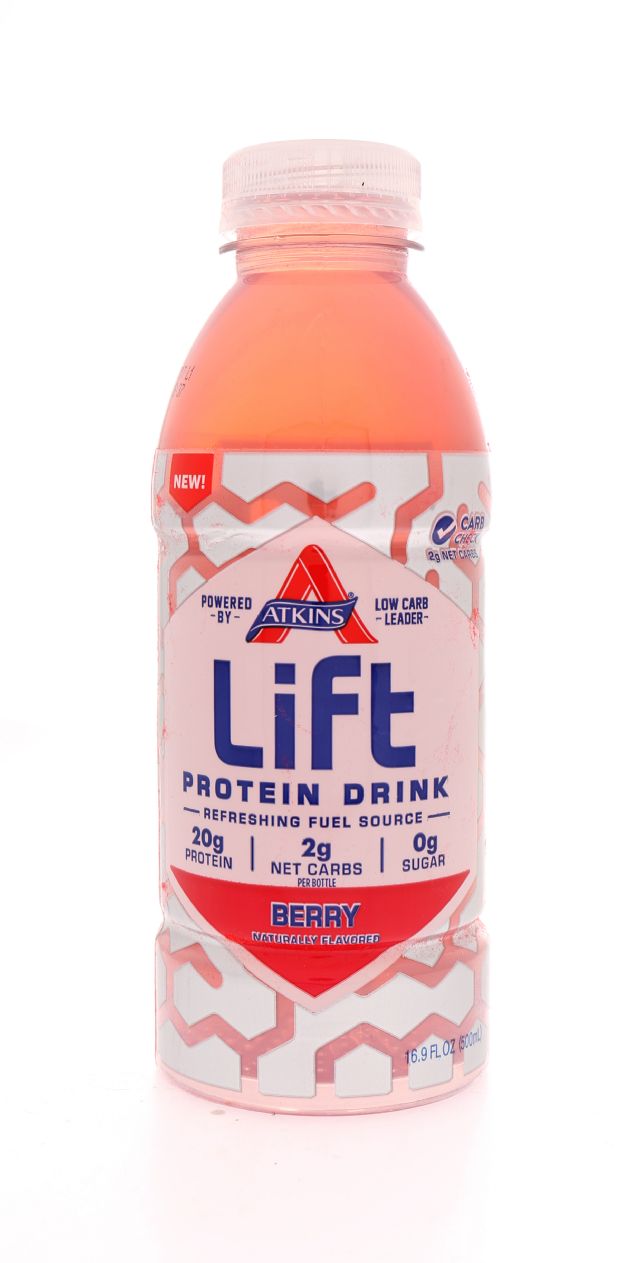 Atkins Lift Protein Drink: Atkins Berry Front