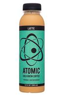 Atomic Coffee: AtomicCoffee-12oz-ColdBrew-Latte-Front